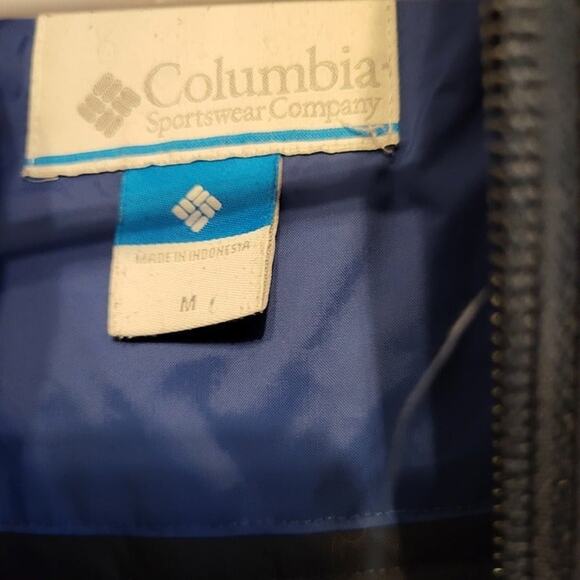 Columbia Onmi-Tech Insulated Waterproof jacket  Blue & Black   Mens size med - Picture 3 of 7